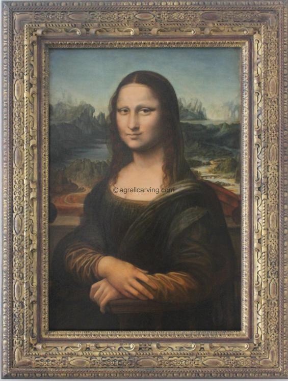 Mona Lisa Frame for Andy Schoneberg by Agrell woodcarving The